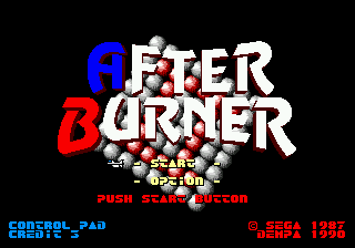 Заставка игры After Burner II